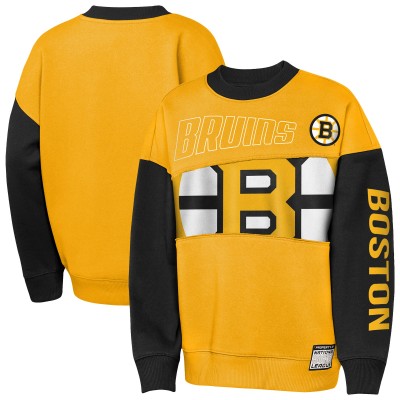 Кофта Подростковая Boston Bruins Outerstuff Gold/Black Impact Player