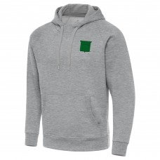 New York Rangers Antigua Heather Gray St. Patricks Day Victory Pullover Hoodie