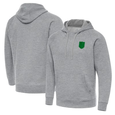 Толстовка Vegas Golden Knights Antigua Heather Gray St. Patricks Day Victory