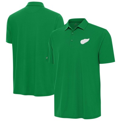 Поло Detroit Red Wings Antigua St. Patricks Day Era - Kelly Green