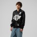 Unisex Los Angeles Kings Wayne Gretzky Mitchell & Ness Black Maxxed Out Full-Zip Satin Jacket