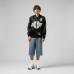 Unisex Los Angeles Kings Wayne Gretzky Mitchell & Ness Black Maxxed Out Full-Zip Satin Jacket