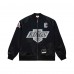 Unisex Los Angeles Kings Wayne Gretzky Mitchell & Ness Black Maxxed Out Full-Zip Satin Jacket