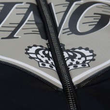 Unisex Los Angeles Kings Wayne Gretzky Mitchell & Ness Black Maxxed Out Full-Zip Satin Jacket