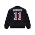 Unisex New York Rangers Mark Messier Mitchell & Ness Black Maxxed Out Full-Zip Satin Jacket