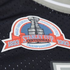 Unisex Los Angeles Kings Wayne Gretzky Mitchell & Ness Black Maxxed Out Fashion Basketball Jersey