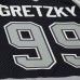 Unisex Los Angeles Kings Wayne Gretzky Mitchell & Ness Black Maxxed Out Fashion Basketball Jersey