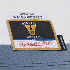 Los Angeles Kings Wayne Gretzky Mitchell & Ness White 1995-96 Power Play Jersey