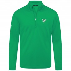 Кофта на короткой молнии Pittsburgh Penguins Levelwear Green Heron 3D Patch St. Patricks Day