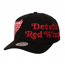 Бейсболка Detroit Red Wings Mitchell & Ness Black Busted Logo Wordmark Wrap-Around Pro Pinch Бейсболка Detroit Red Wings Mitchell & Ness Black Busted Logo Wordmark Wrap-Around Pro Pinch