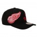 Бейсболка Detroit Red Wings Mitchell & Ness Black Busted Logo Wordmark Wrap-Around Pro Pinch
