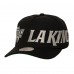 Бейсболка Los Angeles Kings Mitchell & Ness Black Busted Logo Wordmark Wrap-Around Pro Pinch