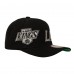 Бейсболка Los Angeles Kings Mitchell & Ness Black Busted Logo Wordmark Wrap-Around Pro Pinch