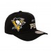 Бейсболка Pittsburgh Penguins Mitchell & Ness Black Busted Logo Wordmark Wrap-Around Pro Pinch