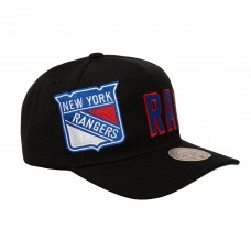 Бейсболка New York Rangers Mitchell & Ness Black Busted Logo Wordmark Wrap-Around Pro Pinch Бейсболка New York Rangers Mitchell & Ness Black Busted Logo Wordmark Wrap-Around Pro Pinch