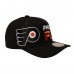 Бейсболка Philadelphia Flyers Mitchell & Ness Black Busted Logo Wordmark Wrap-Around Pro Pinch