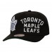 Бейсболка Toronto Maple Leafs Mitchell & Ness Black Busted Logo Wordmark Wrap-Around Pro Pinch