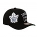 Бейсболка Toronto Maple Leafs Mitchell & Ness Black Busted Logo Wordmark Wrap-Around Pro Pinch