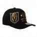 Бейсболка Vegas Golden Knights Mitchell & Ness Black Busted Logo Wordmark Wrap-Around Pro Pinch