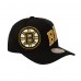 Бейсболка Boston Bruins Mitchell & Ness Black Busted Logo Wordmark Wrap-Around Pro Pinch