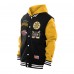 Куртка на кнопках Boston Bruins New Era Black/Gold Fleece