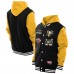 Куртка на кнопках Pittsburgh Penguins New Era Black/Gold Fleece Куртка на кнопках Pittsburgh Penguins New Era Black/Gold Fleece