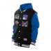 Куртка на кнопках New York Rangers New Era Black/Blue Fleece