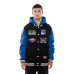 Куртка на кнопках New York Rangers New Era Black/Blue Fleece