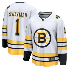 Джерси Boston Bruins Jeremy Swayman Fanatics White Away Breakaway