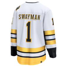 Джерси Boston Bruins Jeremy Swayman Fanatics White Away Breakaway