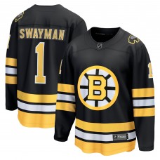 Джерси Boston Bruins Jeremy Swayman Fanatics Black Home Breakaway