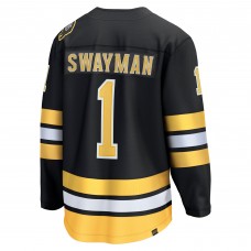 Джерси Boston Bruins Jeremy Swayman Fanatics Black Home Breakaway