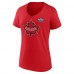 Футболка Женская футболка Canada Fanatics Womens 2025 4 Nations Face-Off V-Neck - Red