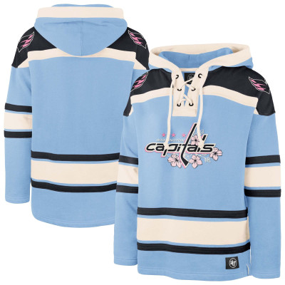 Толстовка Washington Capitals 47 Light Blue Cherry Blossom Lacer