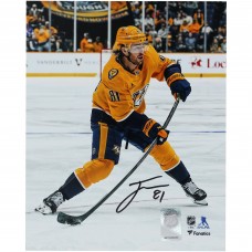 Jonathan Marchessault Nashville Predators Autographed Fanatics Authentic 8 x 10 Gold Jersey Shooting Photograph
