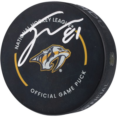 Jonathan Marchessault Nashville Predators Autographed Fanatics Authentic Official Game Puck
