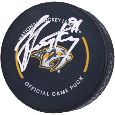 Steven Stamkos Nashville Predators Autographed Fanatics Authentic Official Game Puck
