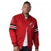 New Jersey Devils Starter Red Scout I Full-Snap Varsity Jacket