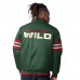 Minnesota Wild Starter Green Scout I Full-Snap Varsity Jacket