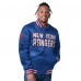 New York Rangers Starter Blue/Red Closer Varsity Reversible Full Snap Jacket