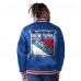 New York Rangers Starter Blue/Red Closer Varsity Reversible Full Snap Jacket