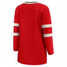 Женская джерси Canada Fanatics Womens 2025 4 Nations Face-Off Breakaway - Red Женская джерси Canada Fanatics Womens 2025 4 Nations Face-Off Breakaway - Red