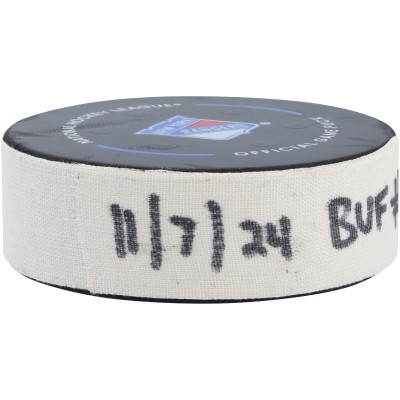 Шайба Dylan Cozens Buffalo Sabres Fanatics Authentic Game-Used Goal from November 7, 2024 vs. New York Rangers