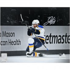 Jordan Kyrou St. Louis Blues Autographed Fanatics Authentic 8 x 10 White Jersey Celebration Photograph