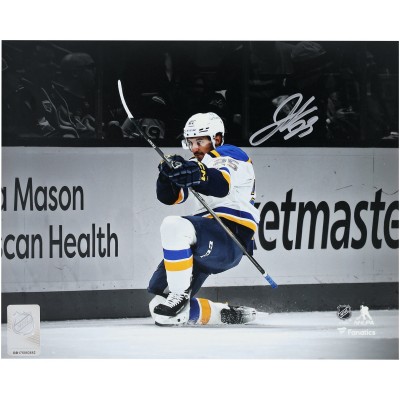 Jordan Kyrou St. Louis Blues Autographed Fanatics Authentic 8 x 10 White Jersey Celebration Photograph