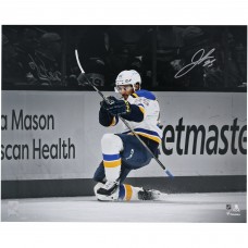 Jordan Kyrou St. Louis Blues Autographed Fanatics Authentic 16 x 20 White Jersey Celebration Photograph