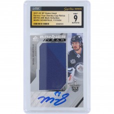 Mark Scheifele Winnipeg Jets Autographed 2021-22 Upper Deck SP Game Used Banner Year Stanley Cup Relic #BYSC-MS CGC Fanatics Witnessed Authenticated 9/10 Card