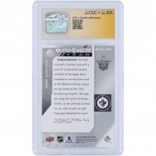 Mark Scheifele Winnipeg Jets Autographed 2021-22 Upper Deck SP Game Used Banner Year Stanley Cup Relic #BYSC-MS CGC Fanatics Witnessed Authenticated 9/10 Card