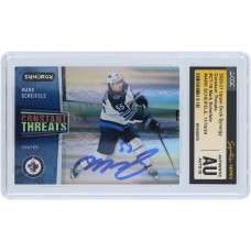 Mark Scheifele Winnipeg Jets Autographed 2020-21 Upper Deck Synergy Constant Threats #CT-18 CGC Fanatics Witnessed Authenticated Auto 10 Card