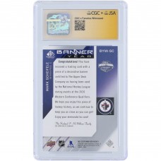 Mark Scheifele Winnipeg Jets Autographed 2021-22 Upper Deck SP Game Used Banner Year Western Conference Blue Relic #BYW-SC CGC Fanatics Witnessed Authenticated Card